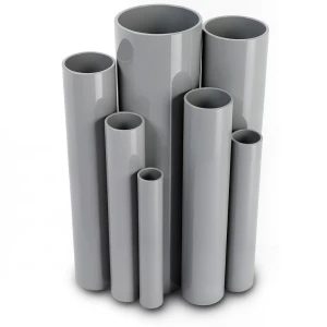 UPVC Pipes Nominal Pressure 16 Bar Outside Diameter 50 mm Thickness 3.7 mm Gray