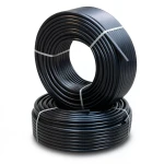 أنابيب HDPE ضغط 9.1 كجم قوة / سم² مقاس 2 إنش سمك 5.1 مم لون أسود