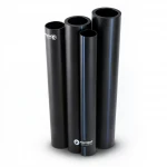 مواسير HDPE نيبروبلاست PE 80 ضغط 3.2 بار قطر خارجي 500 مم سمك 12.3 مم لون اسود