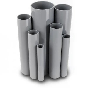 UPVC Pipes Outside Diameter 141.05 mm Thickness 4.85 mm Gray