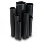 مواسير UPVC ضغط 10 بار قطر خارجي 40 مم سمك 1.9 مم لون أسود