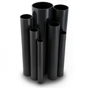 مواسير UPVC ضغط اسمي 25 بار قطر خارجي 48.4 مم سمك 5.9 مم لون اسود
