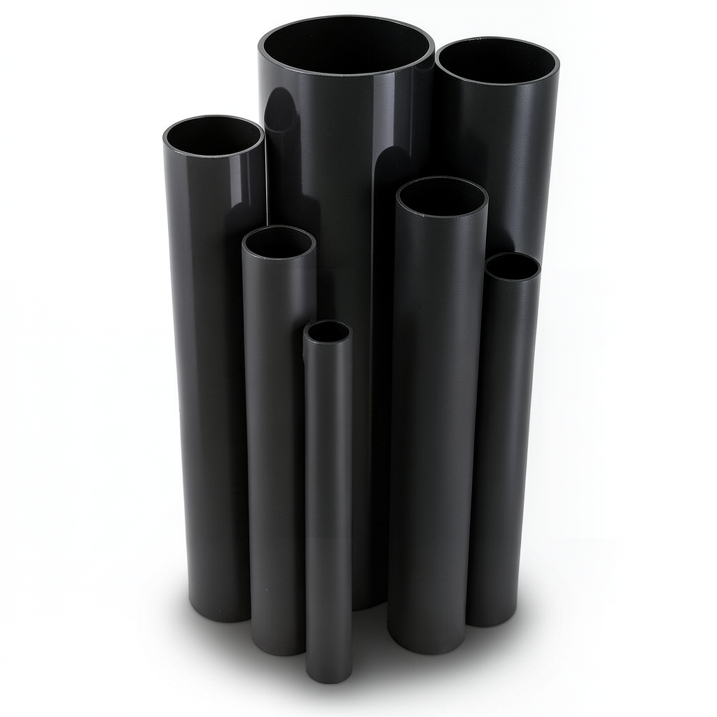 UPVC Pipes Nominal Pressure 25 Bar Outside Diameter 48.4 mm Thickness 5.9 mm Black