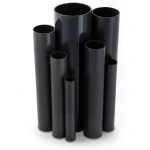 مواسير UPVC ضغط 10 بار قطر خارجي 50 مم سمك 2.4 مم لون أسود