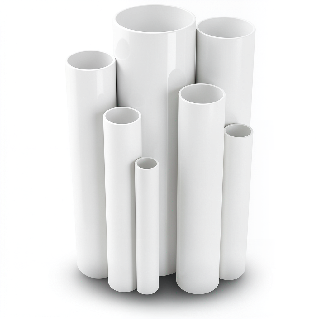 UPVC Pipes 6 Bar Pressure 88.7 mm Diameter 2.9 mm Thickness White