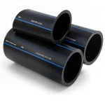 أنابيب HDPE السعودي PE 100 ضغط 6 بار قطر خارجي 90 مم سمك 3.5 مم لون اسود