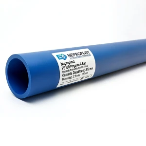 Neproplast HDPE Pipes PE 100 Pressure 6 Bar Outside Diameter 355 mm Thickness 12.9 mm Blue | NEPROPLAST