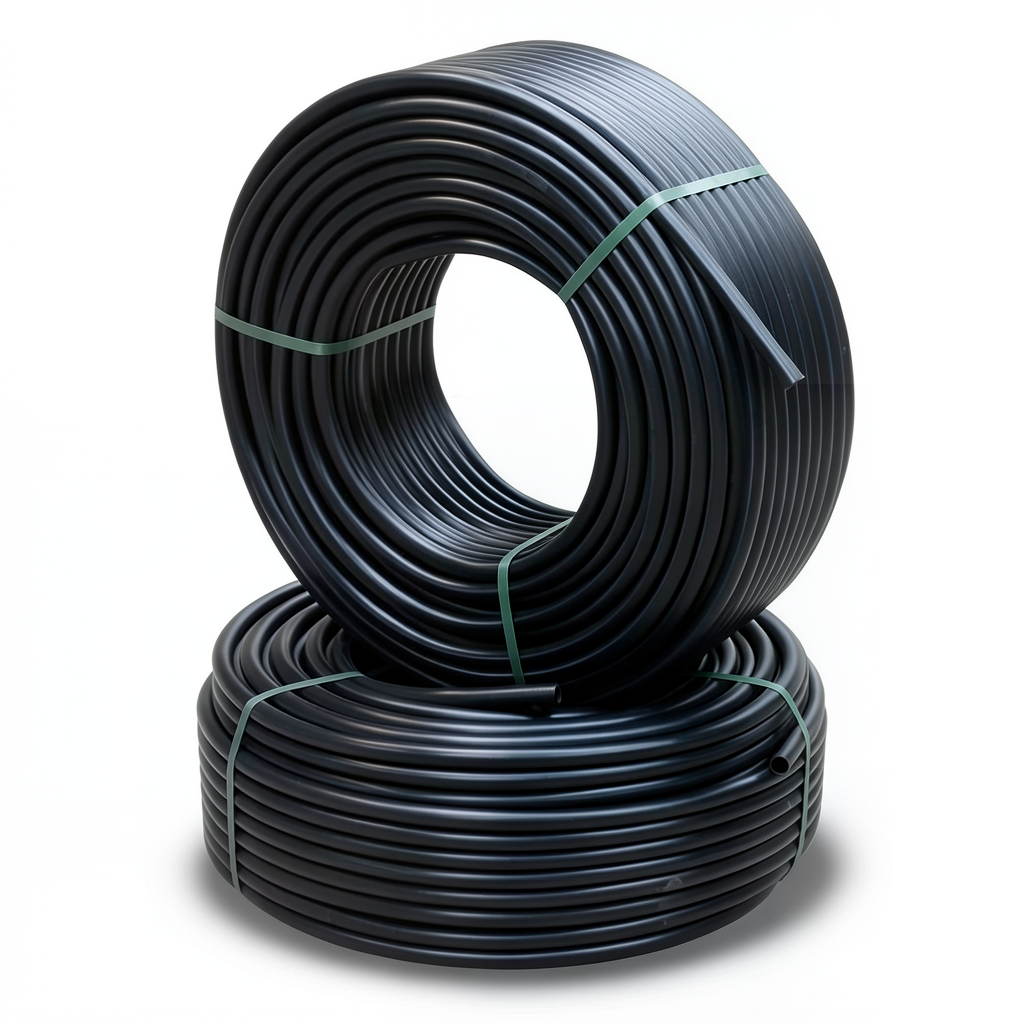 Al-Rajhi HDPE Pipes Pressure 12.2 kgf/cm² Size ¾ inch Thickness 4.3 mm Black