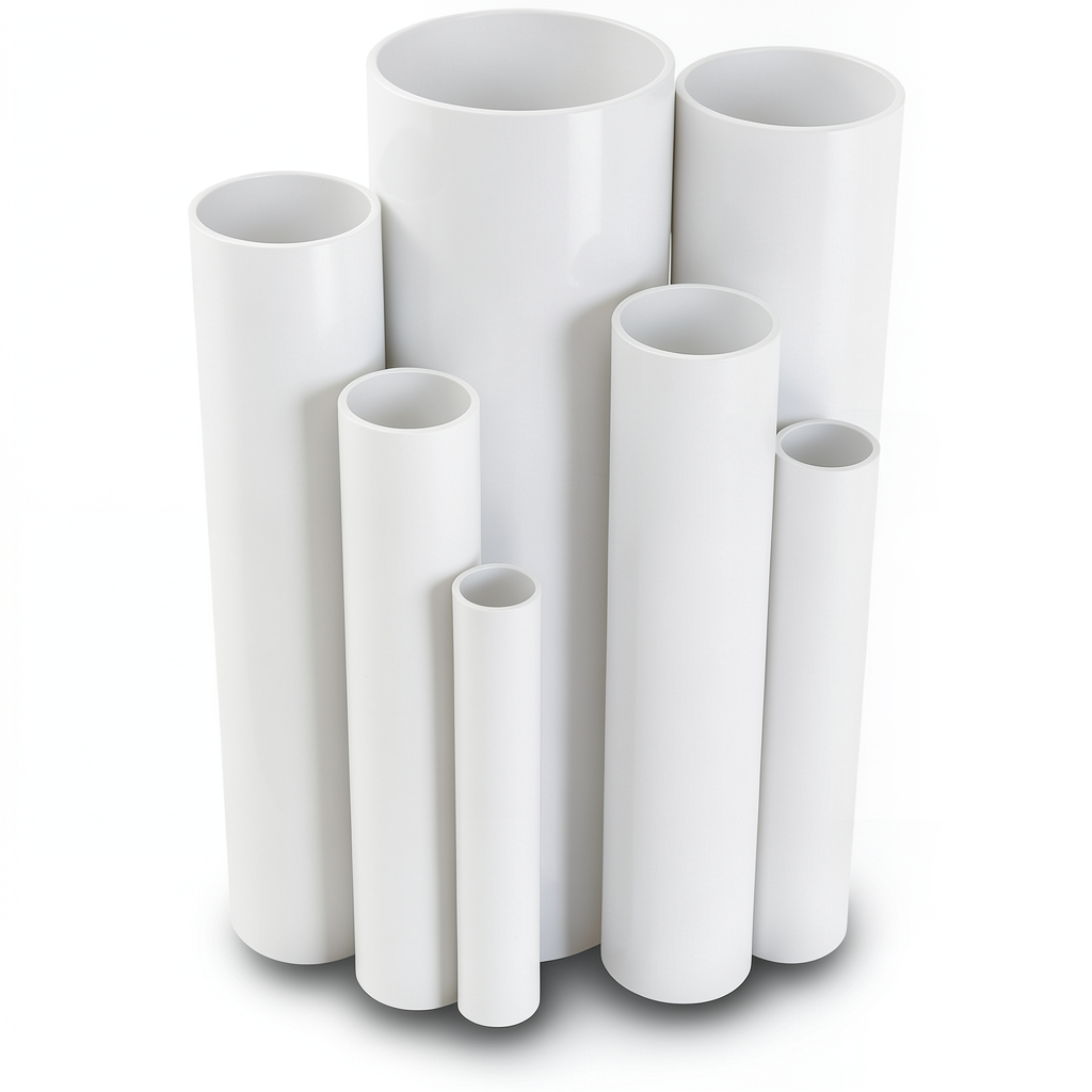 UPVC Pipes 21 Bar Pressure 60.2 mm Diameter 5.5 mm Thickness White