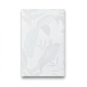 German Wall Covering Leaf-Patterned Design 10×0.53 m Light Grey