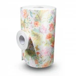 Italian Wall Covering Multi-colored, Floral Design, Roll Length 10 m, Model Z80015