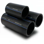 SPS HDPE Pipe PE 100 Pressure 6 Bar Outside Diameter 125 mm Thickness 4.8 mm Black Color