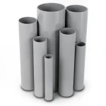UPVC Pipes Outside Diameter 141.05 mm Thickness 4.85 mm Gray