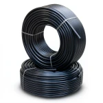 أنابيب HDPE الراجحي ضغط 12.2 كجم قوة / سم² مقاس ¾ إنش سمك 2.9 مم لون أسود