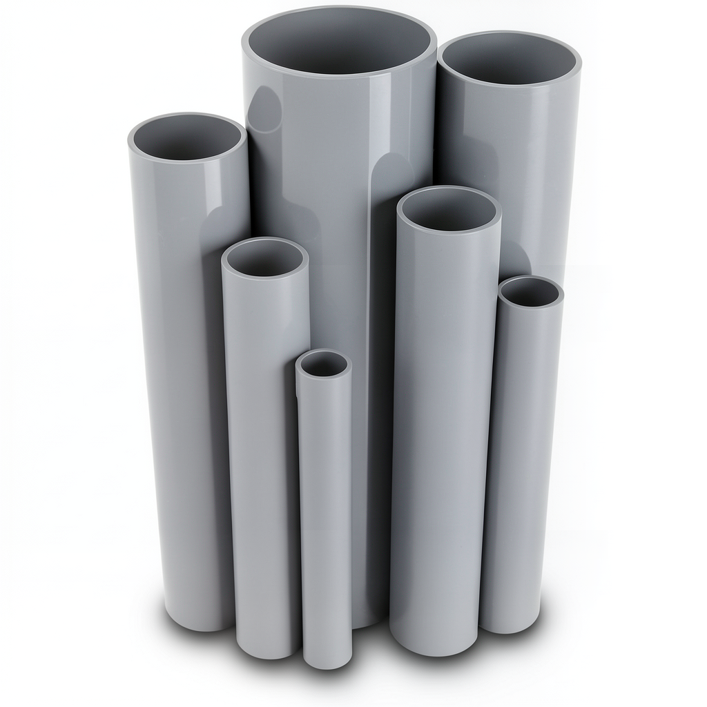 UPVC Pipes Outside Diameter 110 mm Thickness 3.2 mm Gray