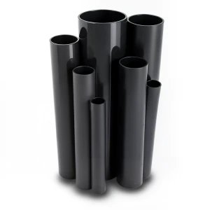 مواسير UPVC ضغط 6 بار قطر خارجي 50 مم سمك 1.8 مم لون أسود