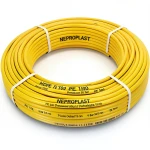 HDPE Pipes PE 100 Pressure 6 Bar Outside Diameter 50 mm Thickness 1.9 mm Yellow | NEPROPLAST