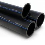 أنابيب HDPE السعودي PE 100 ضغط 6 بار قطر خارجي 90 مم سمك 3.5 مم لون اسود