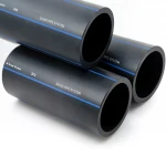 أنابيب HDPE السعودي PE 100 ضغط 10 بار قطر خارجي 90 مم سمك 5.4 مم لون اسود