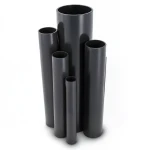 مواسير UPVC ضغط 6 بار قطر خارجي 63 مم سمك 1.9 مم لون أسود