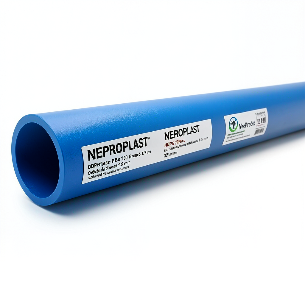 مواسير HDPE PE 100 ضغط 6 بار قطر خارجي 315 مم سمك 11.5 مم أزرق | نيبروبلاست