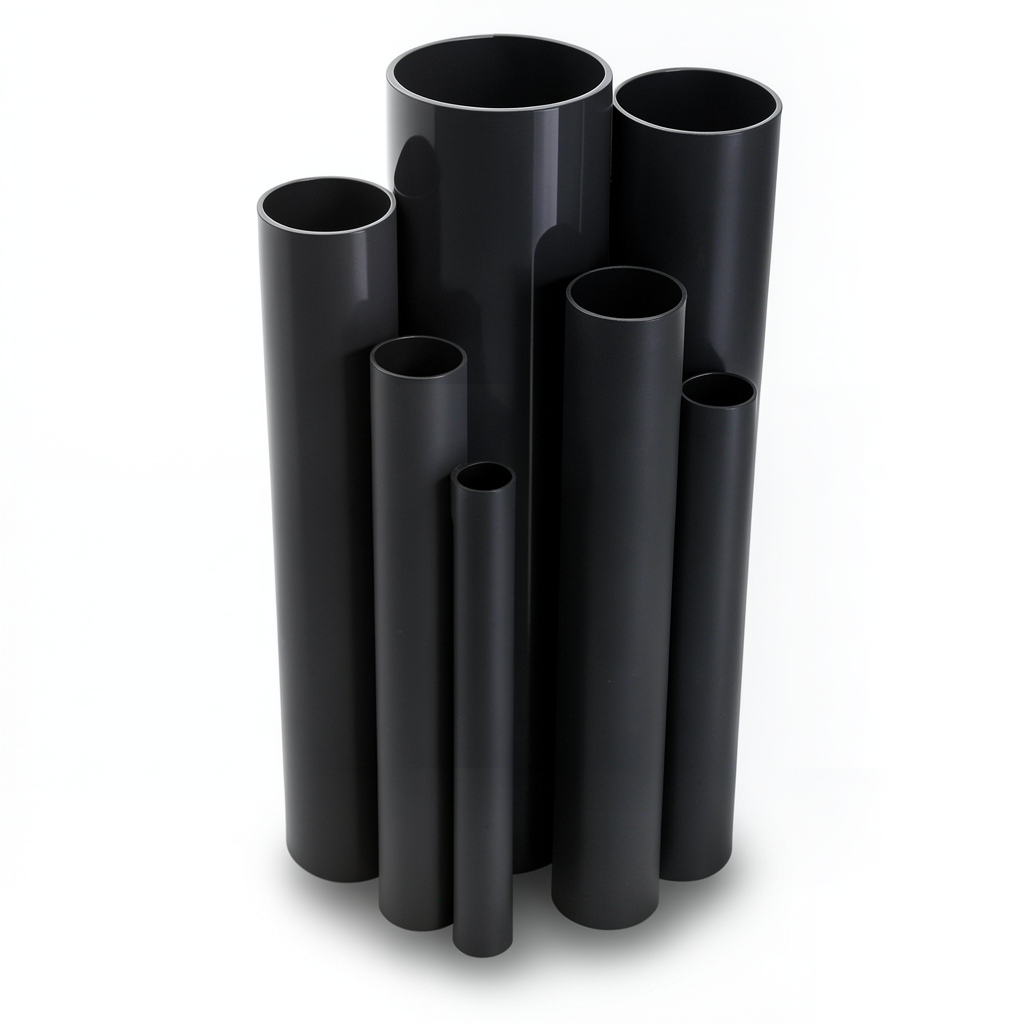 UPVC Pipes Nominal Pressure 16 Bar Outside Diameter 20 mm Thickness 1.5 mm Black
