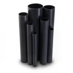مواسير UPVC ضغط 16 بار قطر خارجي 25 مم سمك 1.9 مم لون أسود