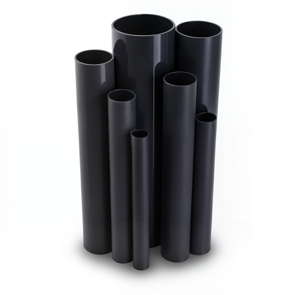 مواسير UPVC ضغط 16 بار قطر خارجي 25 مم سمك 1.9 مم لون أسود
