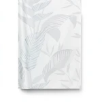 German Wall Covering Leaf-Patterned Design 10×0.53 m Light Grey