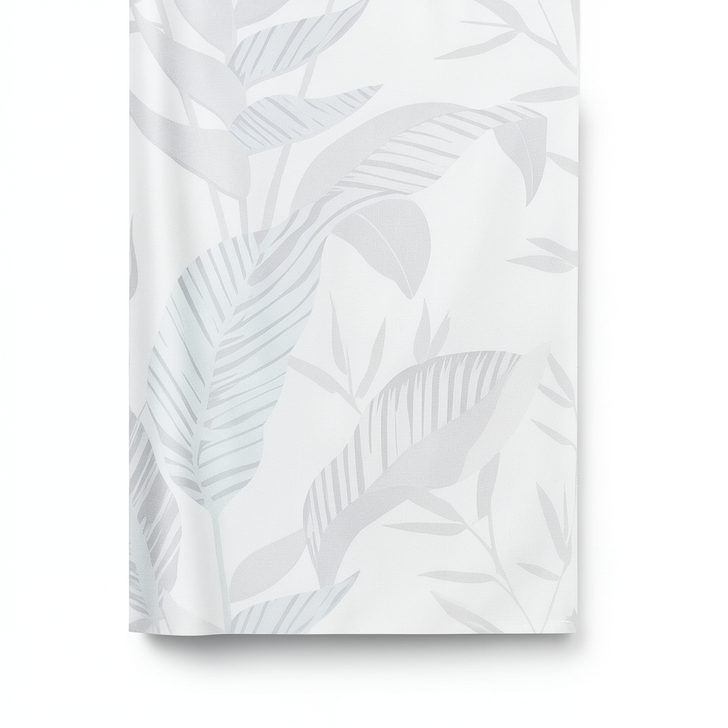 German Wall Covering Leaf-Patterned Design 10×0.53 m Light Grey