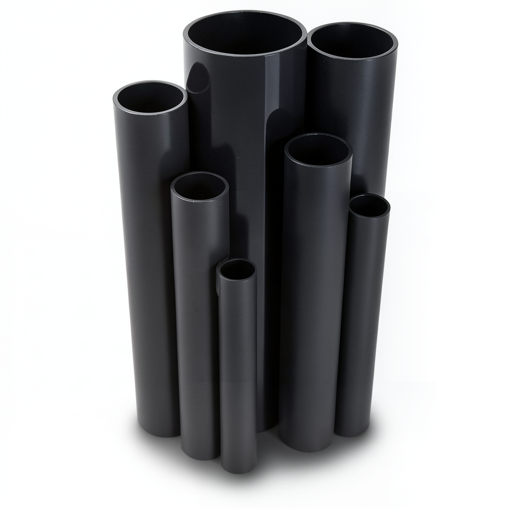 UPVC Pipes 16 Bar Pressure 40 mm Diameter 3 mm Thickness Black