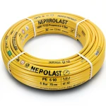 Neproplast HDPE Pipes PE 100 Pressure 6 Bar 75 mm Diameter 2.8 mm Thickness Yellow | NEPROPLAST