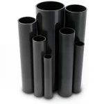 مواسير UPVC ضغط اسمي 16 بار قطر خارجي 50 مم سمك 3.7 مم لون أسود