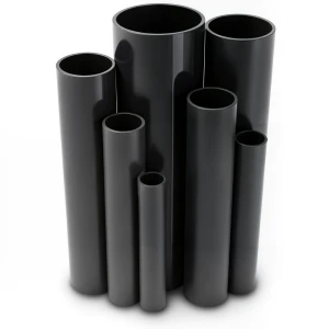 مواسير UPVC ضغط اسمي 16 بار قطر خارجي 50 مم سمك 3.7 مم لون أسود