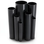 مواسير UPVC ضغط 10 بار قطر خارجي 25 مم سمك 1.5 مم لون أسود