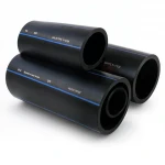 مواسير HDPE من انظمة الأنابيب PE 100 ضغط 10 بار قطر خارجي 110 مم سمك 6.6 مم لون اسود