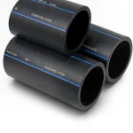 أنابيب HDPE السعودي  PE 100 ضغط 16 بار قطر خارجي 110 مم سمك 10 مم لون اسود