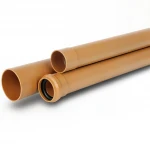 UPVC Pipes Al-Rajhi   Weight 7.00 kg / meter  Outside Diameter  250 mm Thickness 6.1 mm Golden Brown Colour
