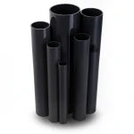 مواسير UPVC ضغط 6 بار قطر خارجي 50 مم سمك 1.8 مم لون أسود