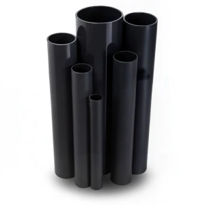 مواسير UPVC ضغط 6 بار قطر خارجي 50 مم سمك 1.8 مم لون أسود