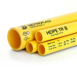 HDPE Pipes PE 100 Pressure 6 Bar Outside Diameter 160 mm Thickness 5.8 mm Yellow | NEPROPLAST