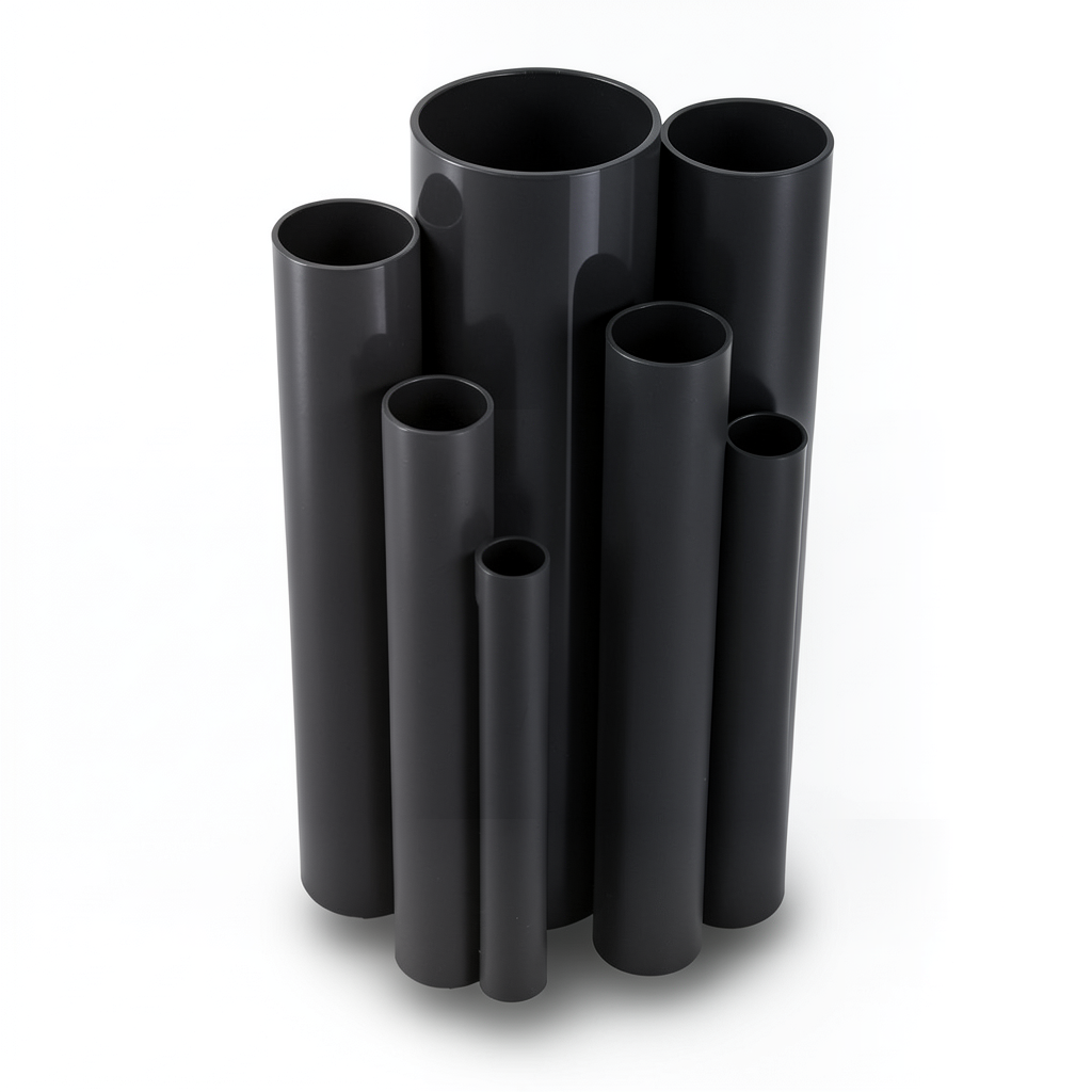 مواسير UPVC ضغط اسمي 16 بار قطر خارجي 16 مم سمك 1.2 مم لون أسود