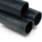 أنابيب HDPE السعودي  PE 100 ضغط 16 بار قطر خارجي 125 مم سمك 11.4 مم لون اسود