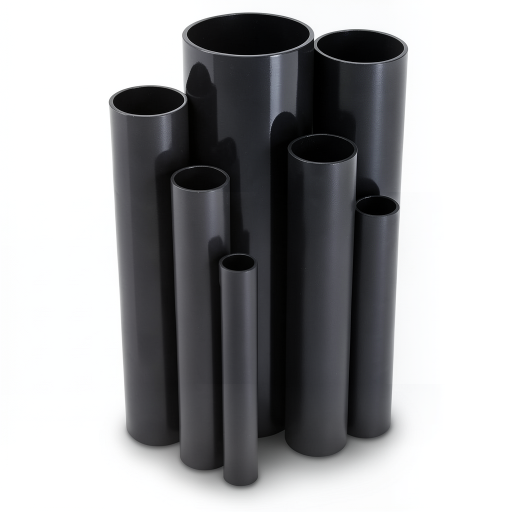 مواسير UPVC ضغط 16 بار قطر خارجي 40 مم سمك 3 مم لون أسود