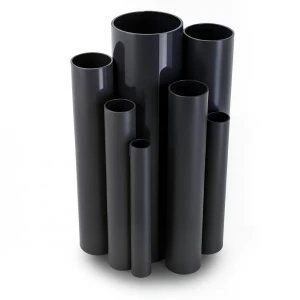 مواسير UPVC ضغط اسمي 16 بار قطر خارجي 50 مم سمك 3.7 مم لون أسود