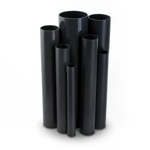 مواسير UPVC ضغط 10 بار قطر خارجي 25 مم سمك 1.5 مم لون أسود