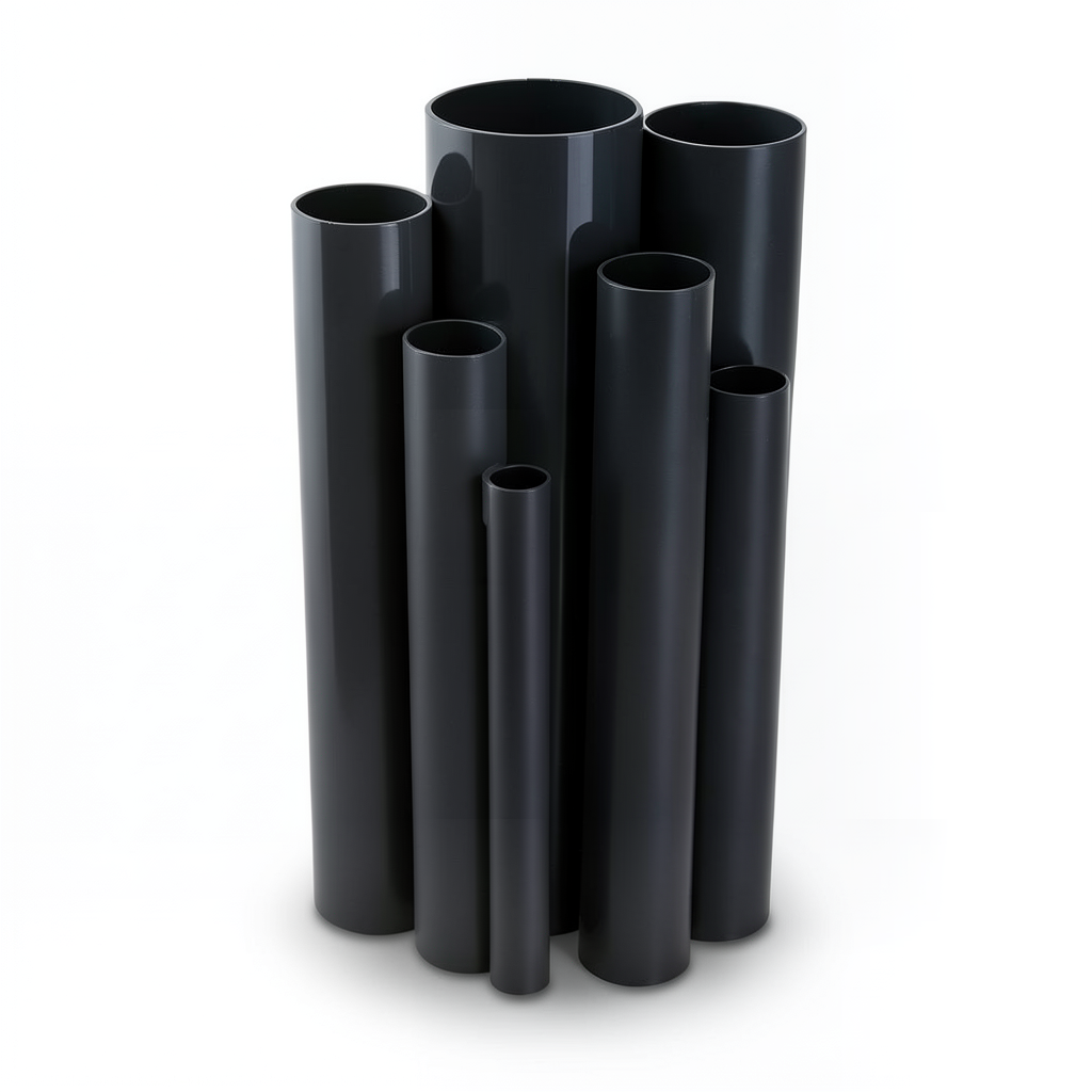 مواسير UPVC ضغط 10 بار قطر خارجي 25 مم سمك 1.5 مم لون أسود