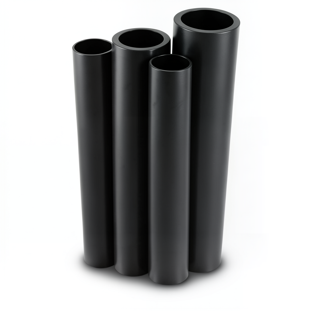 أنابيب HDPE الراجحي قطر خارجي 125 مم سمك 3.9 مم لون أسود