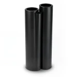 مواسير HDPE قطر خارجي 160 مم سمك 4.9 مم لون أسود