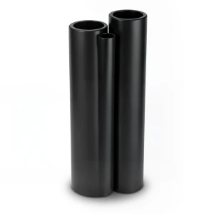 مواسير HDPE قطر خارجي 160 مم سمك 4.9 مم لون أسود